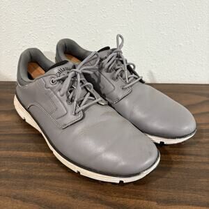 Callaway Mens Golf Shoes Gray White Lace Up La Jolla Size 10.5 Leather